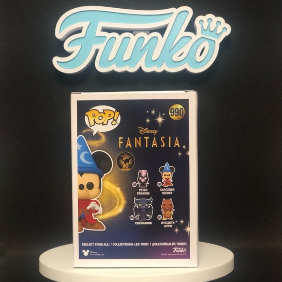 Sorcerer Mickey- 990 (Fantasia)- Disney- Mint Condition- Funko - Picture 6 of 8